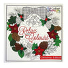 Colouring Therapy, Christmas Premium Adult Colouring Book - 60 Designs to Colour - Size 210mm x 210mm
