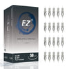 EZ Tattoo Cartridge Needles Assorted - 50Pcs #10 Mixed (3RL 5RL 7RL 9RL 11RL) Bugpin Round Liner Tattoo Needle Cartridges for Tattooing Rotary Tattoo