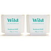 Wild - Natural Refillable Deodorant - Fresh Cotton & Sea Salt Refill Duo Pack - Vegan & Eco-Friendly - Aluminium Free - Long Lasting Protection -