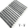 Bransfy False Eyelashes Clusters 280pcs DIY Eyelash Extension D Curl Long Individual Lashes Mixed Faux Mink Lash Clusters Extensions(30D+40D-0.07D 9-16mm)