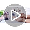 JSDDE Rose Quartz Crystal Healing Crystals Gemstones Feng Shui Money Tree of Life Figurines