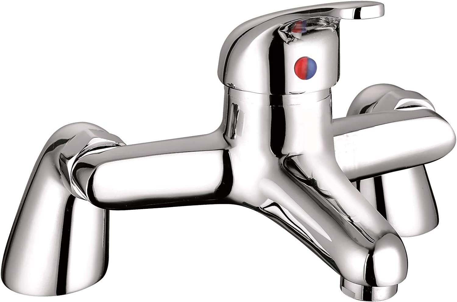 Veebath Bath Filler Tap, Bathroom Taps Shower Mixer Tap, Bath Tub Single Lever Tap, Bath and Basin Taps, Chrome Finish with G3/4", Shower Mixer with