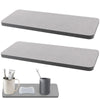2pcs Water Absorbent Stone for Sink, Fast Drying Diatomite Soap Dish Mat, Diatomaceous Earth Absorbing Tray Coasters, Hand Soaps Saver Holder for