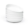 Jassceram 8.5 Inch Pasta Bowls Set of 6, 36 Oz Porcelain Salad Serving Bowls, Large Wide Pasta Plates for Kitchen, Round Dinnerware Dishes -