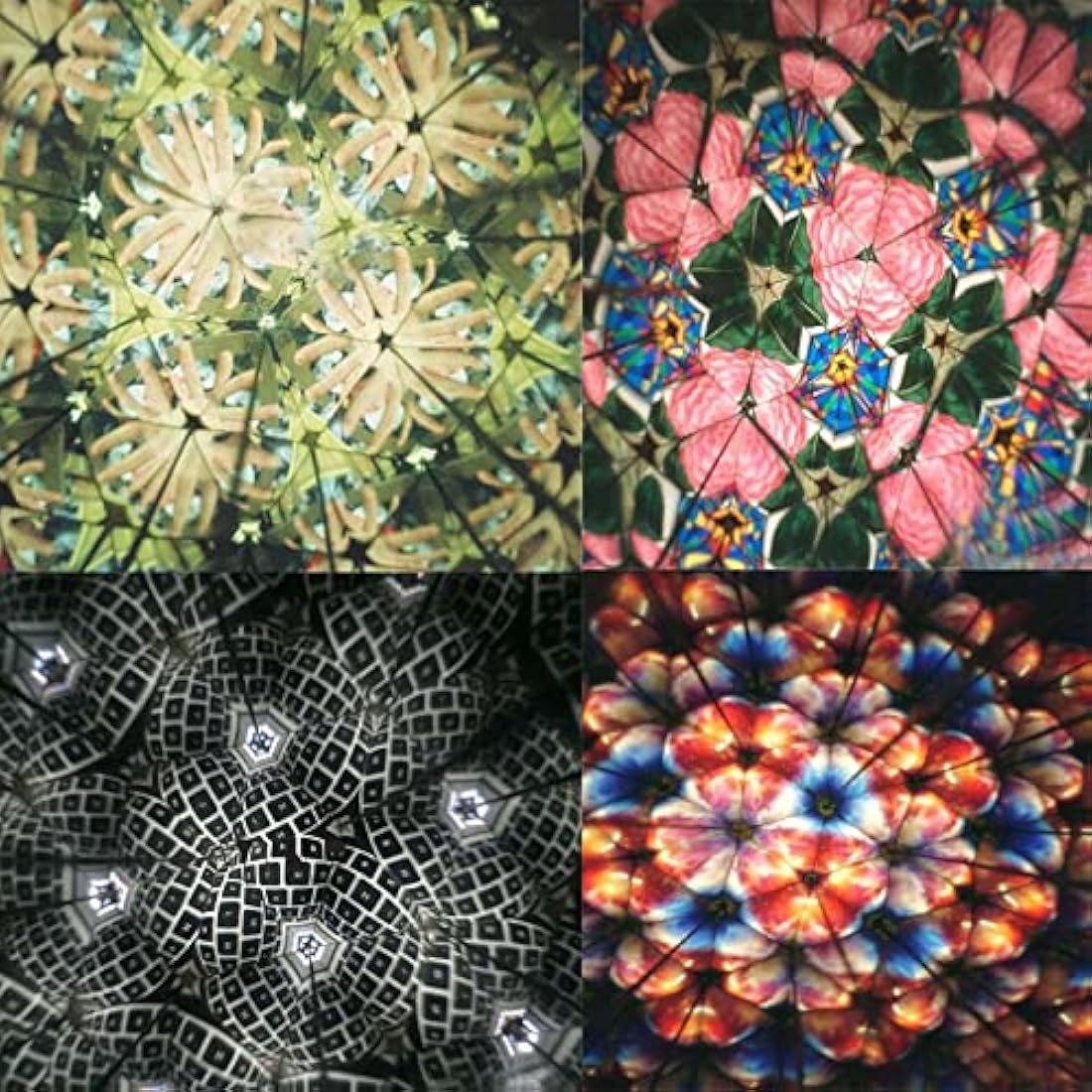 ZEALMAX Classic Handmade Real Scene Kaleidoscope Toy Magic Kaleidoscope Birthday Gift for Children and Adults, Pastoral Style