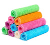 Bamboo Cloths Pack of 10 Bamboo Dish Cloths Hand Towels Dish Towels Tea Towels Cloth Bamboo Cleaning Double Sided Kitchen Towels Absorbent Cleaning