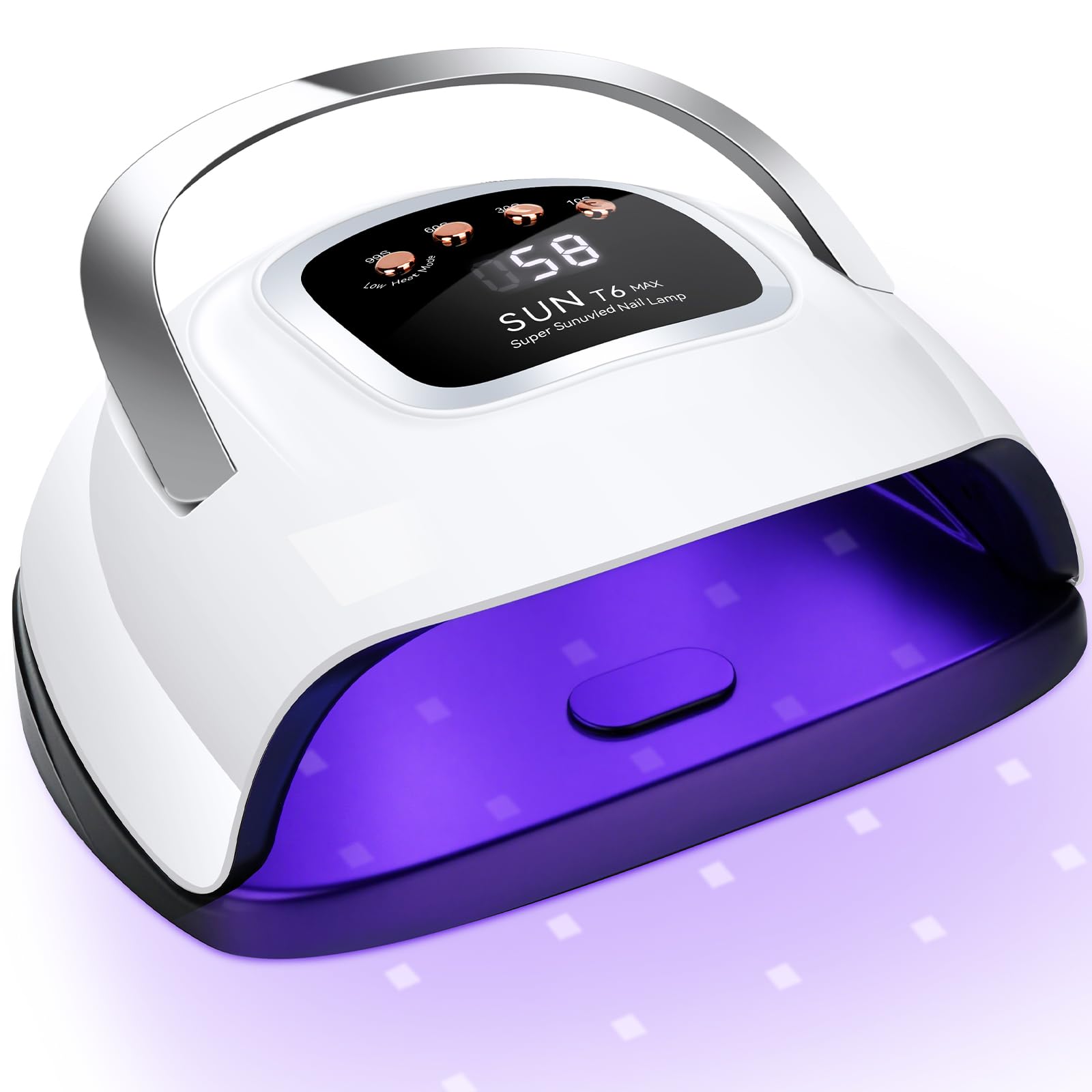 LKE UV Nail Lamp Nail Dryer 220W Professional UV LED Nail Lamp Led Nail Lamps for Gel with 4 Timers-Auto Sensor UV Lamp for Gel Nails Detachable