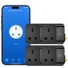 Woox Smart Plug with Energy Monitoring,13A WiFi Compatible Alexa & Google,Wifi Voice Remote Control and Timer Function,2.4Ghz ONLY,No Hub(4 pack),