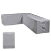 VonHaus Waterproof Garden L-Shape Sofa Cover ? Large Premium Heavy Duty, Breathable 420D Oxford Fabric Protection for Garden Sofas (H75 x W298/220 x