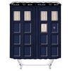 BOYOUTH Police Box Door Pattern Digital Print Bath Shower Curtains for Bathroom,Polyester Waterproof Fabric Bath Curtain with 12 Hooks,70x70