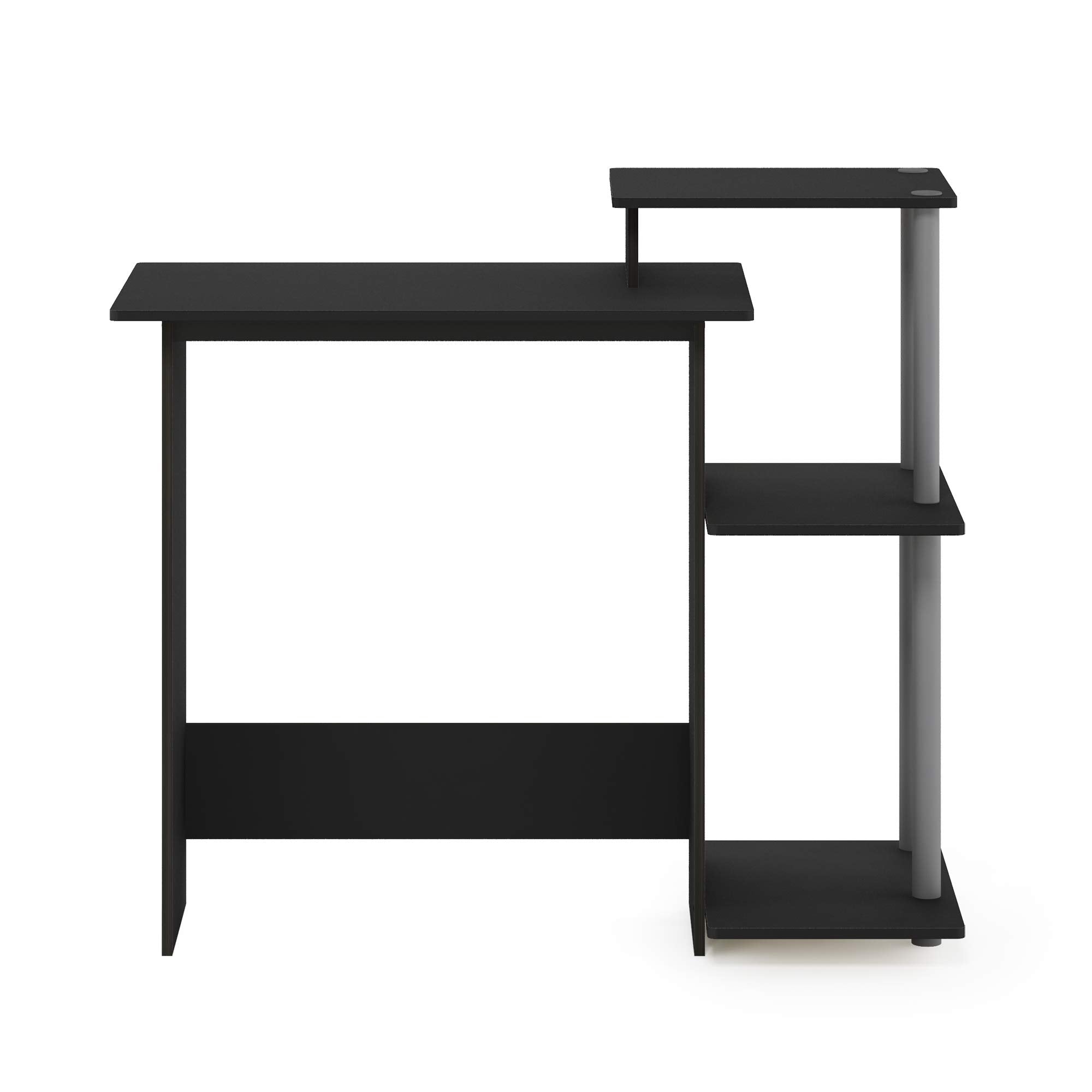 Furinno Efficient Home Laptop Notebook Computer Desk, Study Desk, Writing Desk, Black/Grey