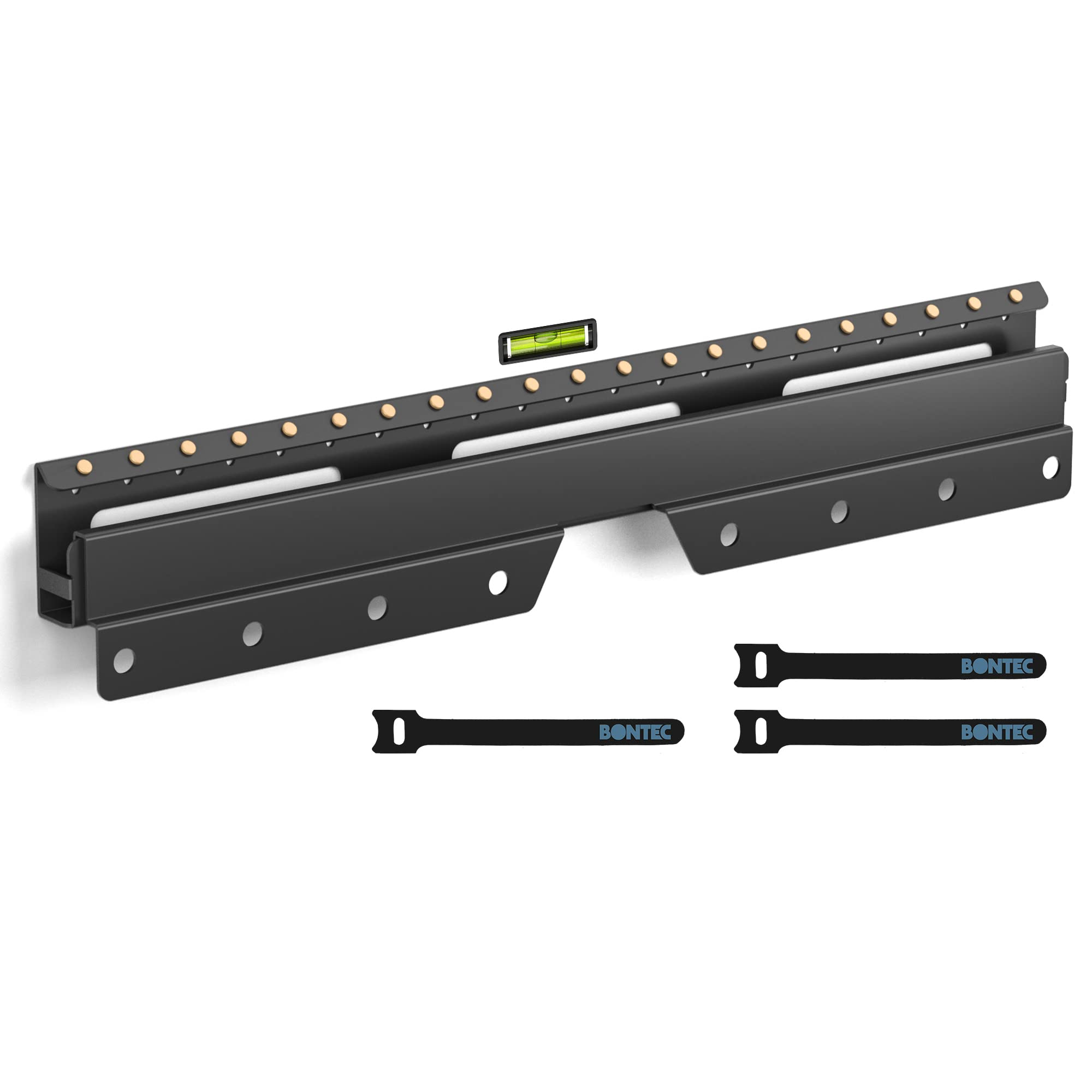 BONTEC No Stud TV Wall Bracket for 26-55 inch LED LCD OLED Plasma Flat/Curved TVs, No Drill TV mount with Max VESA 400x400mm, Plasterboard Studless TV