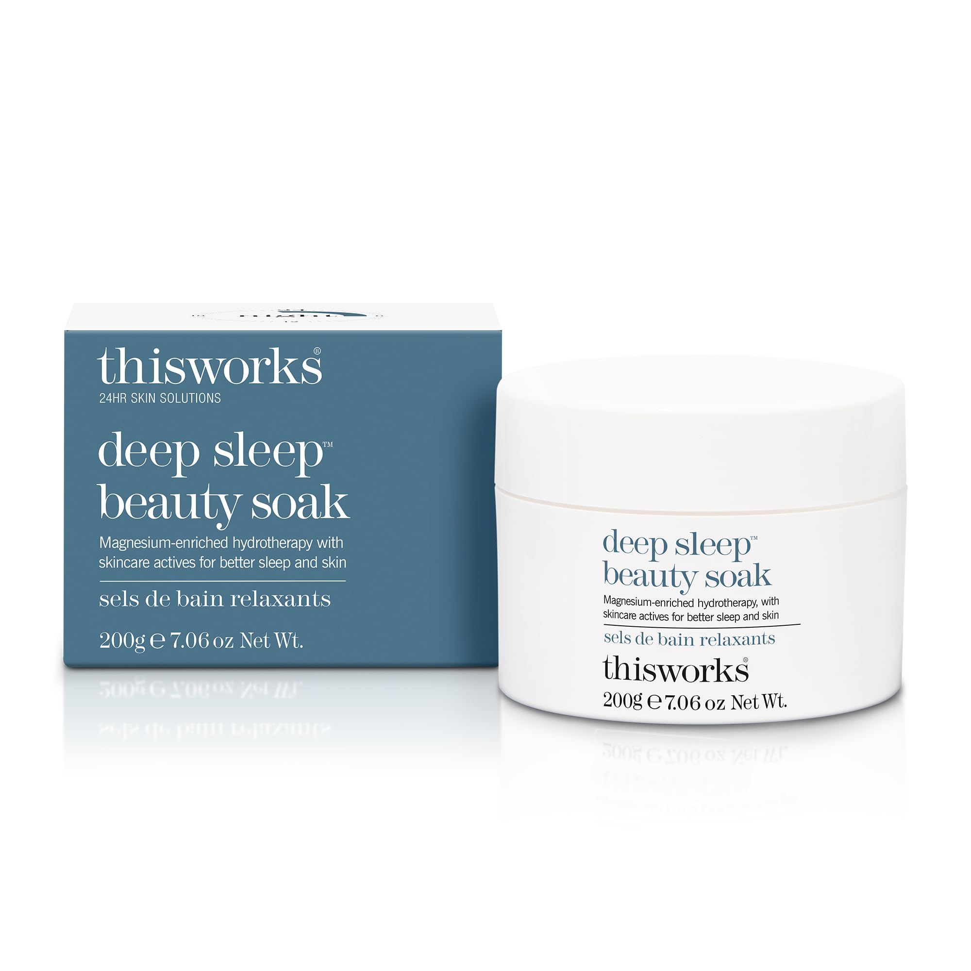 This Works Deep Sleep Bath Soak, 200 g - Luxury Bath Salts Infused with Lavender, Camomile and Vetivert Essential Oils - Relaxing Bath Salt to Unwind