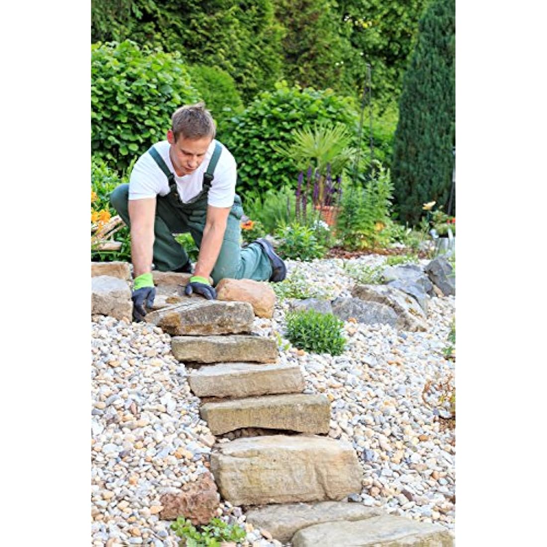 GardenMate 1m x 50m Roll non-woven weed control fabric - UV stabilised black 150gsm landscape ground cover membrane