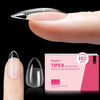 Beetles Tipex Instant Apex Nail Tips Almond Short-Pre-Building & Pre-Etched Strong Thick Acrylic,16 Sizes,192 Pieces