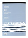 Drawing Sketching Cartridge Paper A3 Pad - 50 Sheets 140 Gsm - Acid Free - Suitable for Pencils, Pens, Light Watercolour Washes, All Media - Ideal for