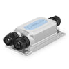 Binardat Outdoor Gigabit PoE Passthrough Switch, 1 PoE in 2 PoE Out Extender, IEEE802.3af/at/bt PoE Powered 90W, 10/100/1000Mbps Ethernet, Wall Mount
