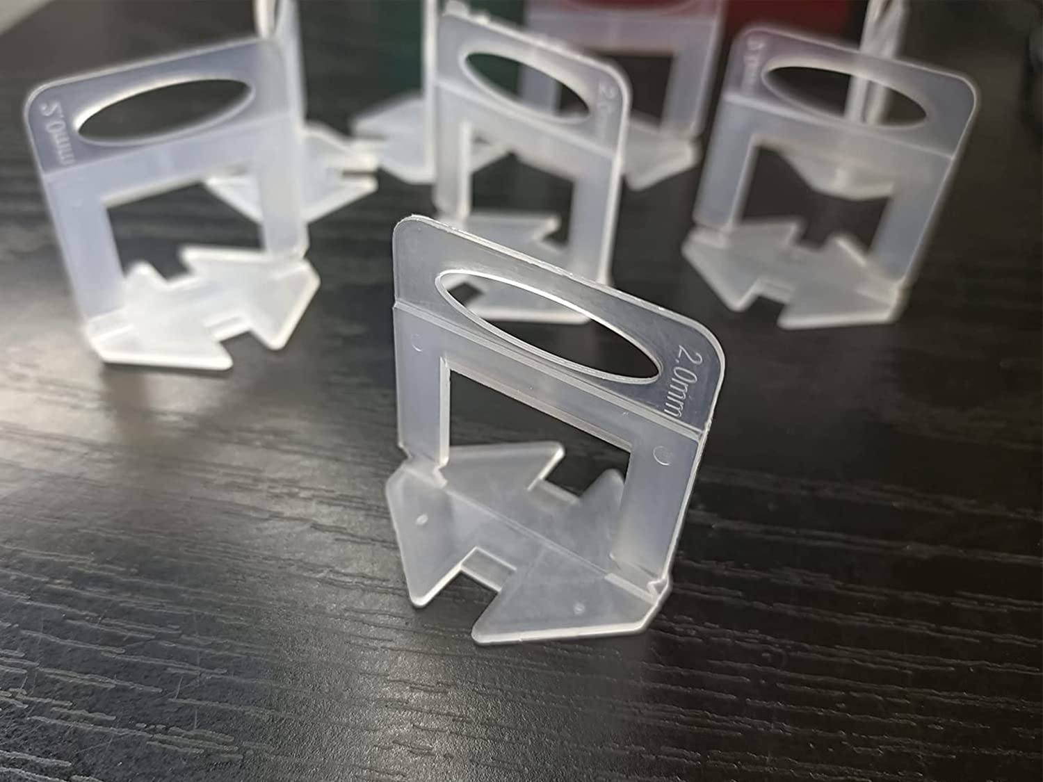 Tile Leveling System 2mm 600Pcs for Professional DIY Ceramic Tile and Stone Installation, Tiles Leveler Spacers Clips for Wall Floor 2mm,Spacers Only,