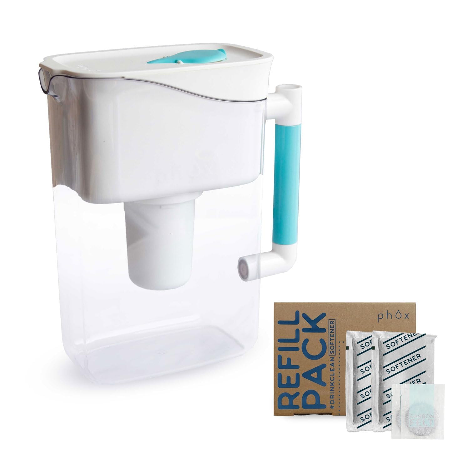 Phox Wave 2.8L Water Filter Jug and Refillable Cartridge (Softener)