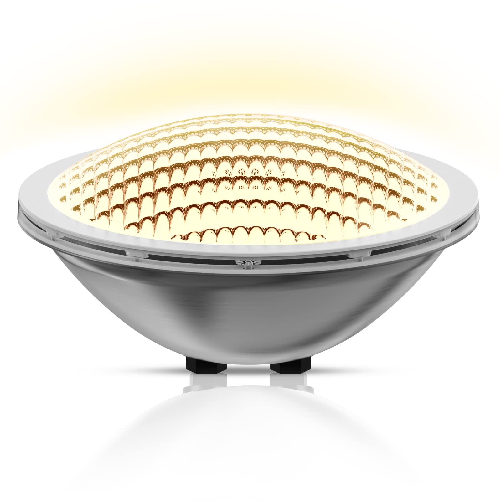 LyLmLe PAR56 Swimming Pool Lights 30W Underwater Lights LED Submersible Waterproof IP68 12V DC/AC,3000K Warm White