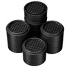 RCHYFEED 12 Pack Adjustable Furniture Risers 1 inch Round, Bed Risers Heavy Duty Anti Slip Rubber, Stackable Washing Machine Riser Creates an