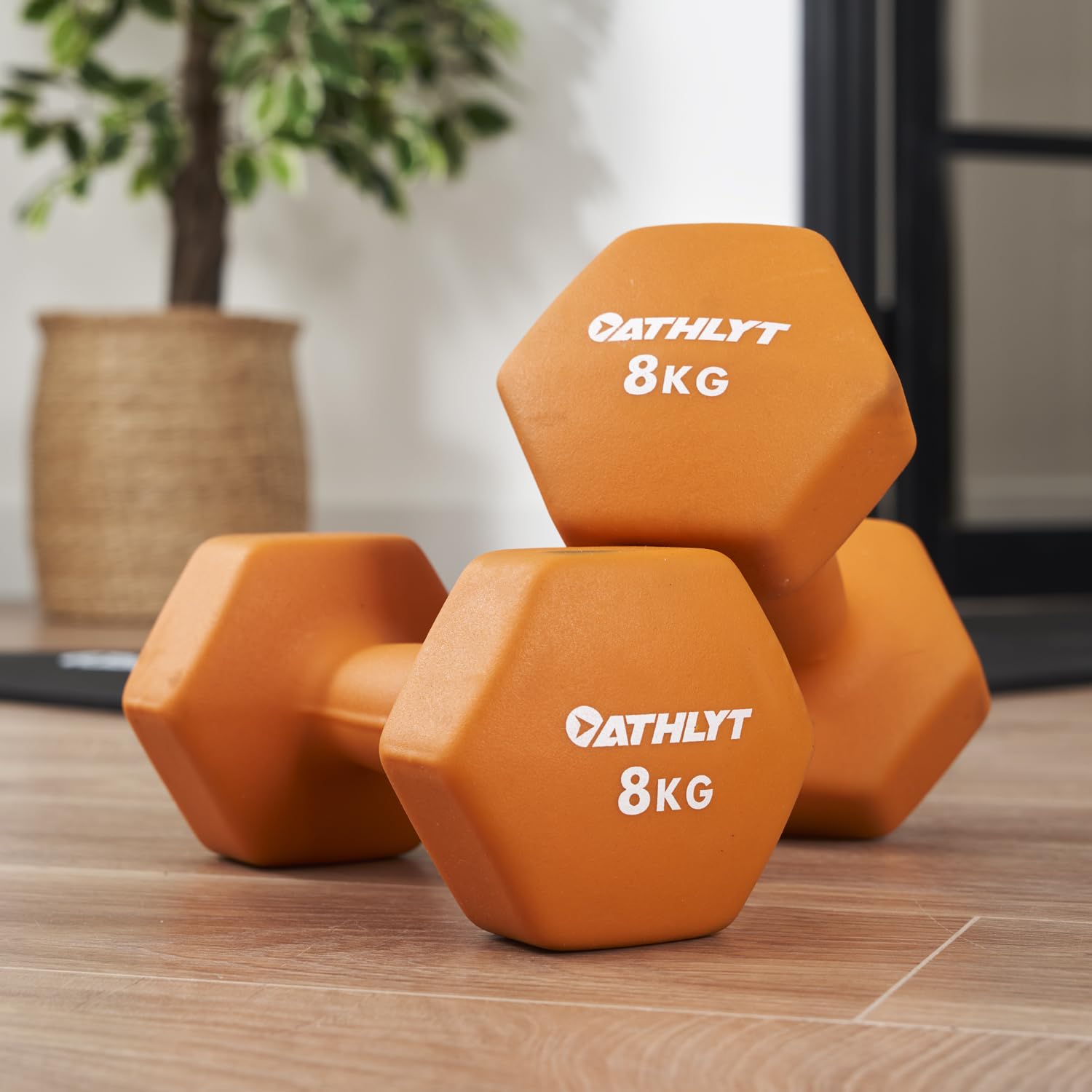 Athlyt - Neoprene Dumbbells - 2 x 8 kg
