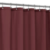 ALYVIA SPRING Burgundy Red Fabric Shower Curtain Liner Waterproof - Soft Hotel Quality Cloth Shower Liner with 3 Magnets, Light-Weight & Machine