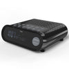 i-box DAB Radio Alarm Clock, Alarm Clocks for Bedside, Dual Alarm Clock, Mains and Battery, 3W Speakers, USB Charging Port, LCD Display Clock Radio