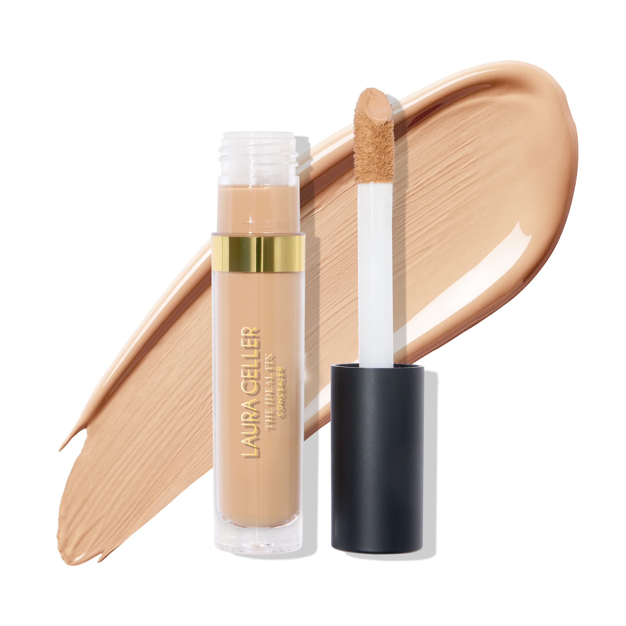 LAURA GELLER NEW YORK The Ideal Fix Concealer - Light - Buildable Medium to Full Coverage Liquid Concealer - Covers Under Eye Dark Circles & Blemishes