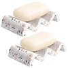 Luxspire Soap Dish, Marble Soap Dish, Self-draining Tray, Soap Holder Saver for Shower, Bathroom, Sink, Kitchen and Countertop, Terrazzo, 2 Pack
