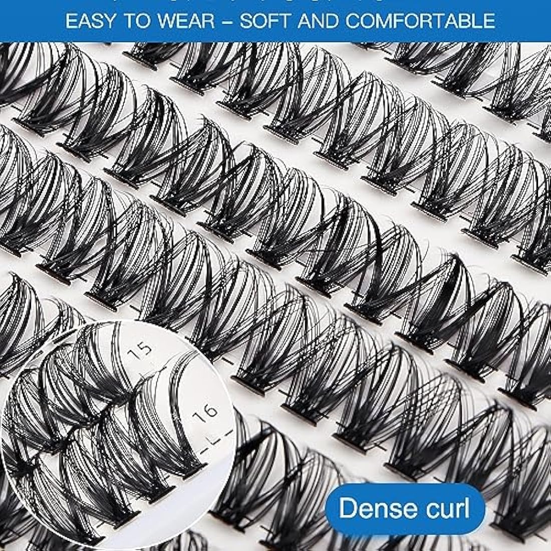 Bransfy False Eyelashes Clusters 280pcs DIY Eyelash Extension D Curl Long Individual Lashes Mixed Faux Mink Lash Clusters Extensions(30D+40D-0.07D 9-16mm)