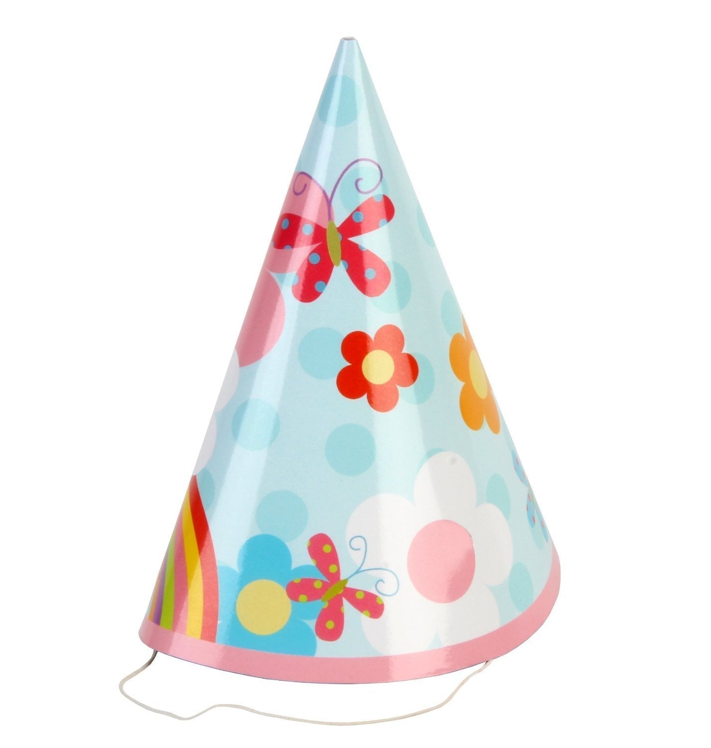 Kiddiwinks Pack of 8 Party Hats - Girl Design