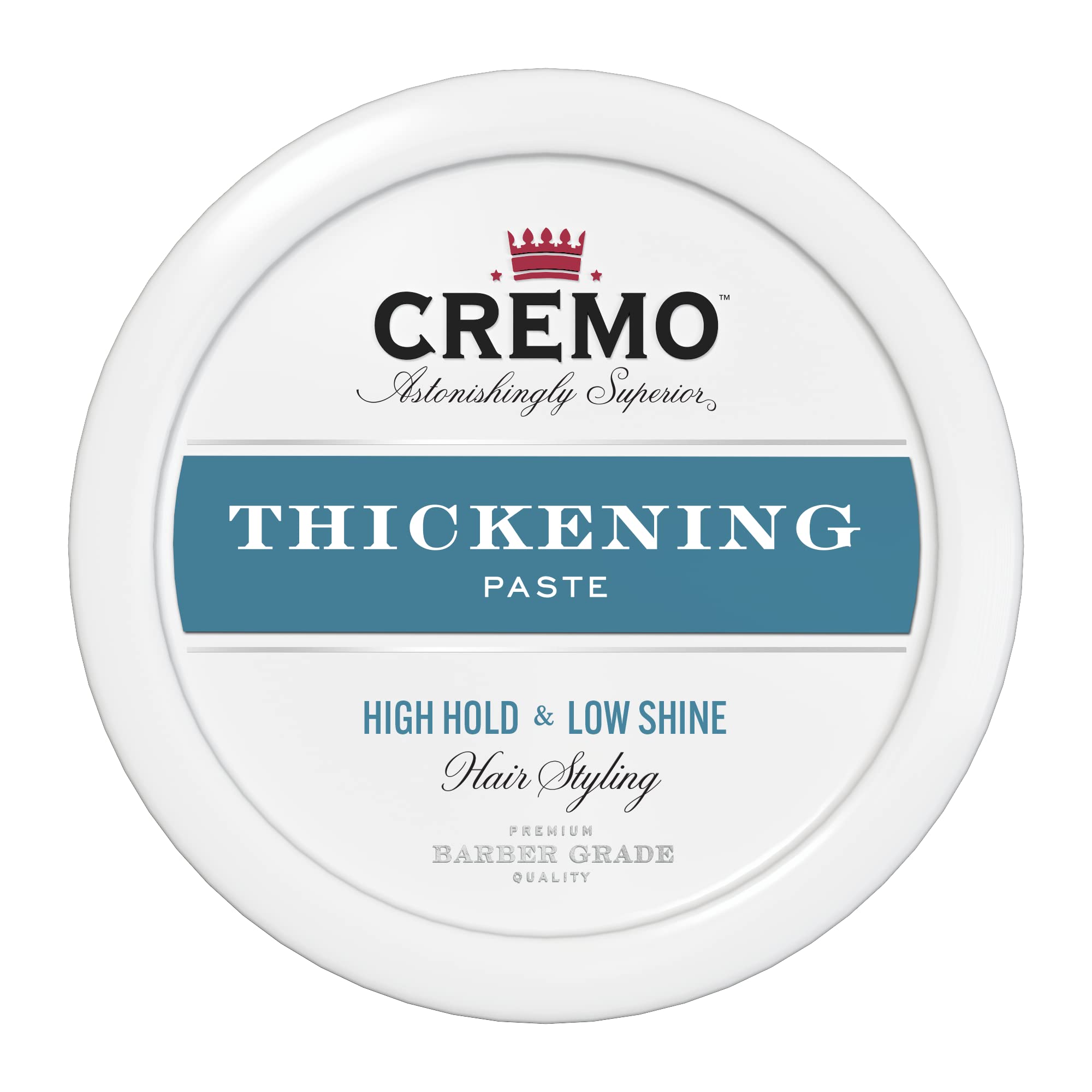 Cremo Thickening Hair Styling Paste for Men, Hair Paste for High Hold and Low Shine, 113 g
