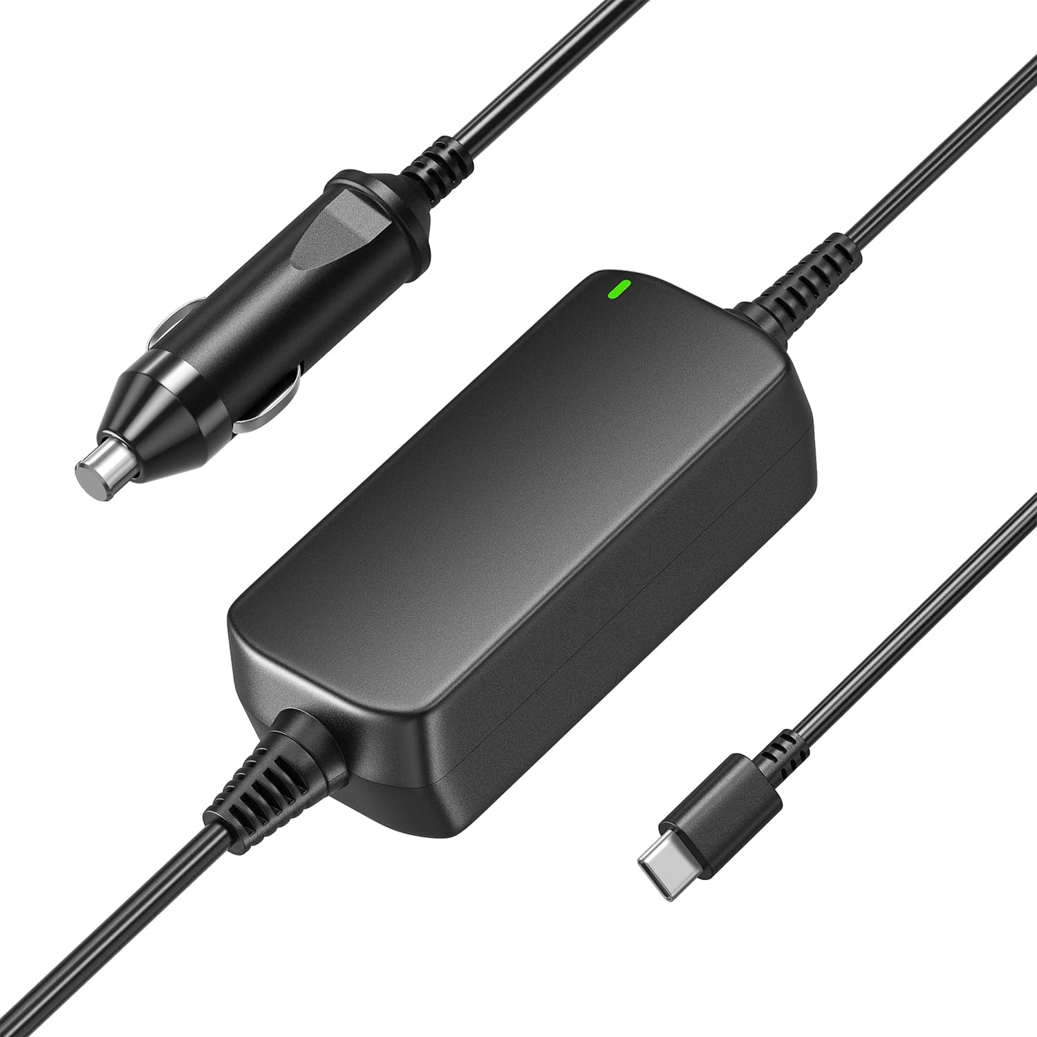 Basicvolt 12V/24V 100W 90W 65W Car Laptop Charger USB C for HP Dell Acer Asus Lenovo Thinkpad Toshiba Samsung Sony and All Type-C Devices Power