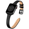SUNFWR Compatible with Apple Watch Strap 38mm 40mm 41mm,Genuine Leather Strap Replacement,Slim&Thin Wristband for iwatch Series 7/6/5/4/3/2/1,SE(38mm