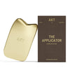 AKT, THE APPLICATOR. Inspired by GUA SHA for improved micro-circulation. 100% PLASTIC FREE ? Made from premium quality brass. Use to apply your AKT