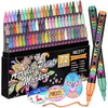 NICETY Acrylic Paint Pens Set - 72 Colours Paint Markers for Rock Painting Stone Glass Ceramic Wood Metal Fabric - 0.7mm Extra Fine Tip Water Based Acrylic Markers for Adults