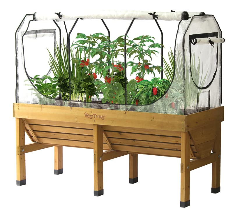 VegTrug Medium Greenhouse Frame & Multi Cover Set, White
