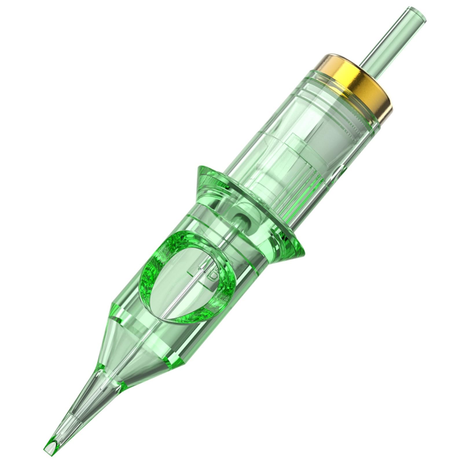 RHEIN Tattoo Needles Cartridges #12 Standard 9 Curved/Round Magnum M-Taper 20PCS with Membrane Professional Disposable EN02R-20-CF1209RM-M