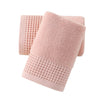 sense gnosis Pink Hand Towels - Soft 100% Cotton Waffle & Terry | Highly Absorbent Hotel spa Bathroom Towel Collection | 13x29 Inch | Set of 2