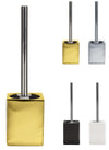 KW Flash Ceramic/Stoneware Toilet Brush and Holder (Gold)