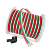 AOTOINK 100ft/30M Extension Cable 3 Pin Wire 22AWG 3x0.32mm? Electrical 3 Core Wire Stranded Tinned Copper Cable for Led Strips WS2812B WS2811 Dream