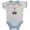 Powell Craft 100% Cotton Embroidered Boat Babygrow 6-12m