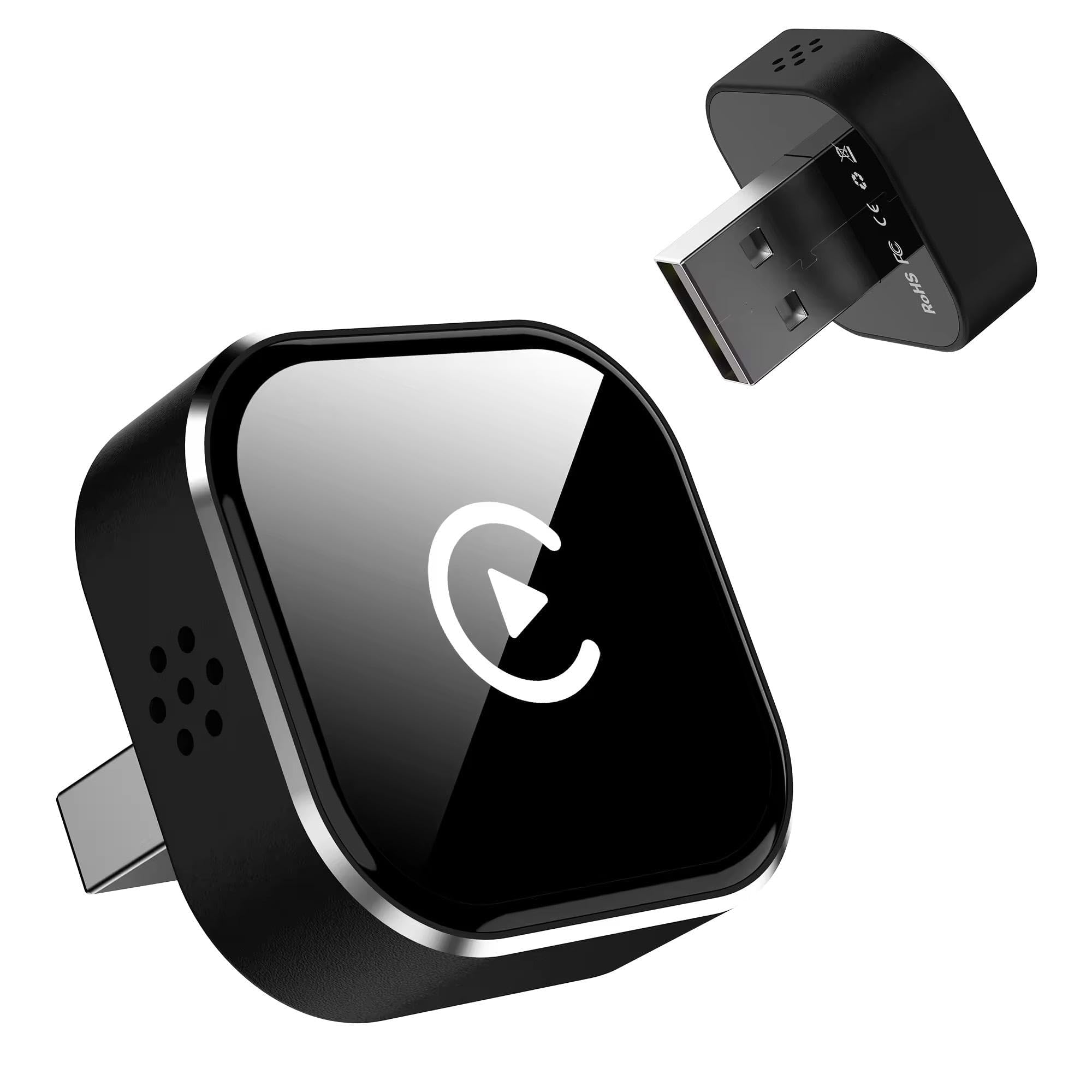 Wireless CarPlay Adapter UK & Android Auto Adapter Convert Wired to Wireless CarPlay in Seconds, USB Plug & Play Dongle with Bluetooth 5.0 Fast Auto