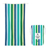 Dock & Bay Beach Towel - Quick Dry, Sand Free - Compact, Lightweight - 100% Recycled - Includes Bag - Summer - Cool Lagoon, Large (160x90cm, 63x35)