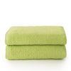 Top Towels - Plus - Large bath towels - Bath towels - 2 hand towels or sink- 50x100cm - 100% cotton - Lime