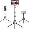 SAMHOUSING iPad Tripod Stand, 65 inch Height Adjustable iPad Stand Holder & iPad Floor Stand 360? Rotating iPad Tripod Mount iPad Pro, iPhone, Kindle,