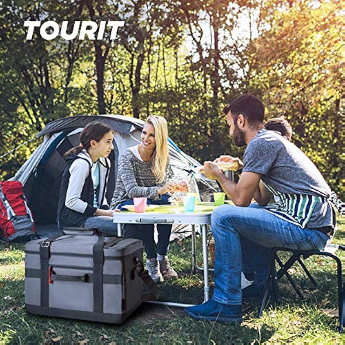 TOURIT Cooler Bag 40-Can Insulated Soft Cooler Large Collapsible Cooler Bag 32L Lunch Coolers for Picnic, Beach, Work, Trip