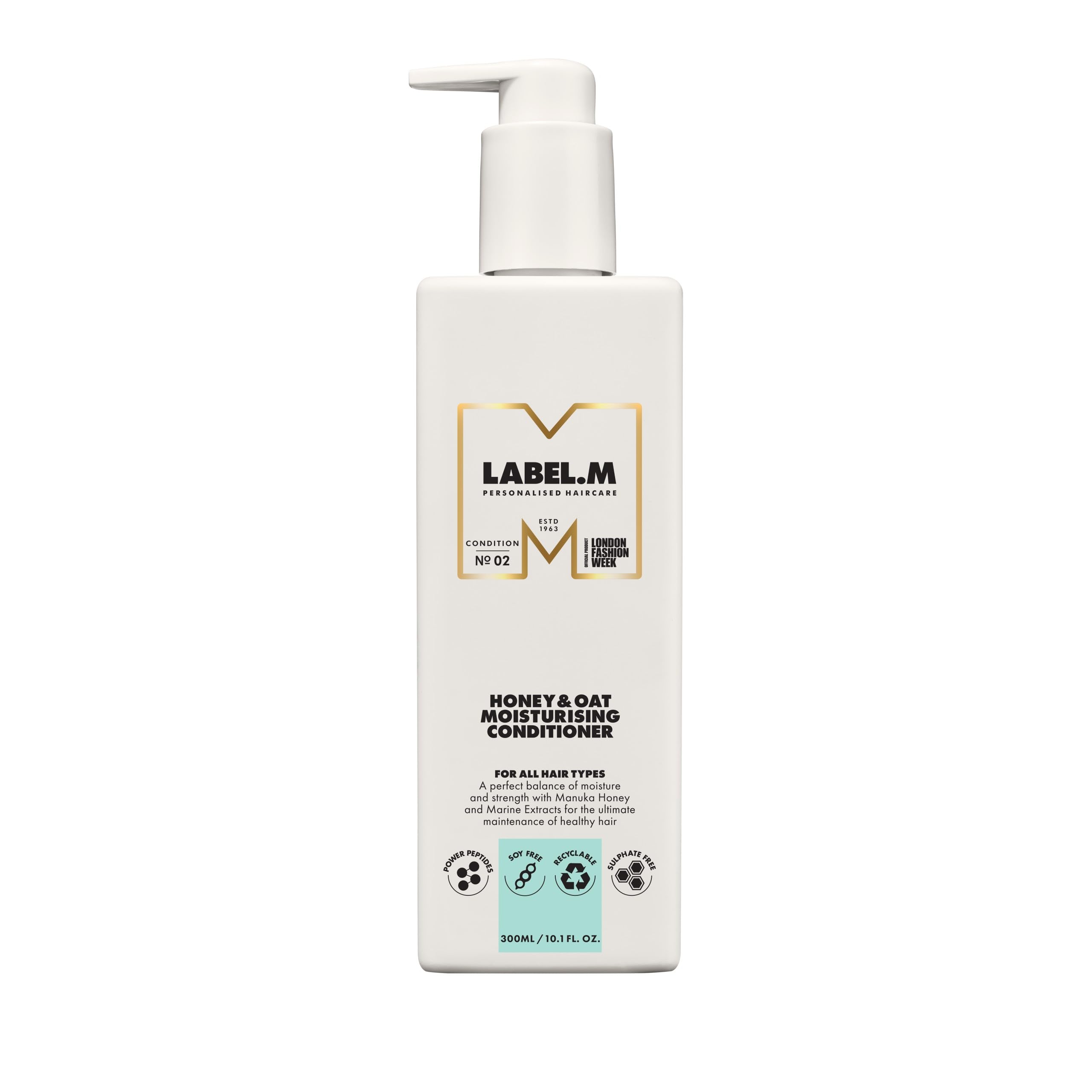 LABEL.M Honey & Oat Moisturising Conditioner 300ml ? With Recyclable Pump