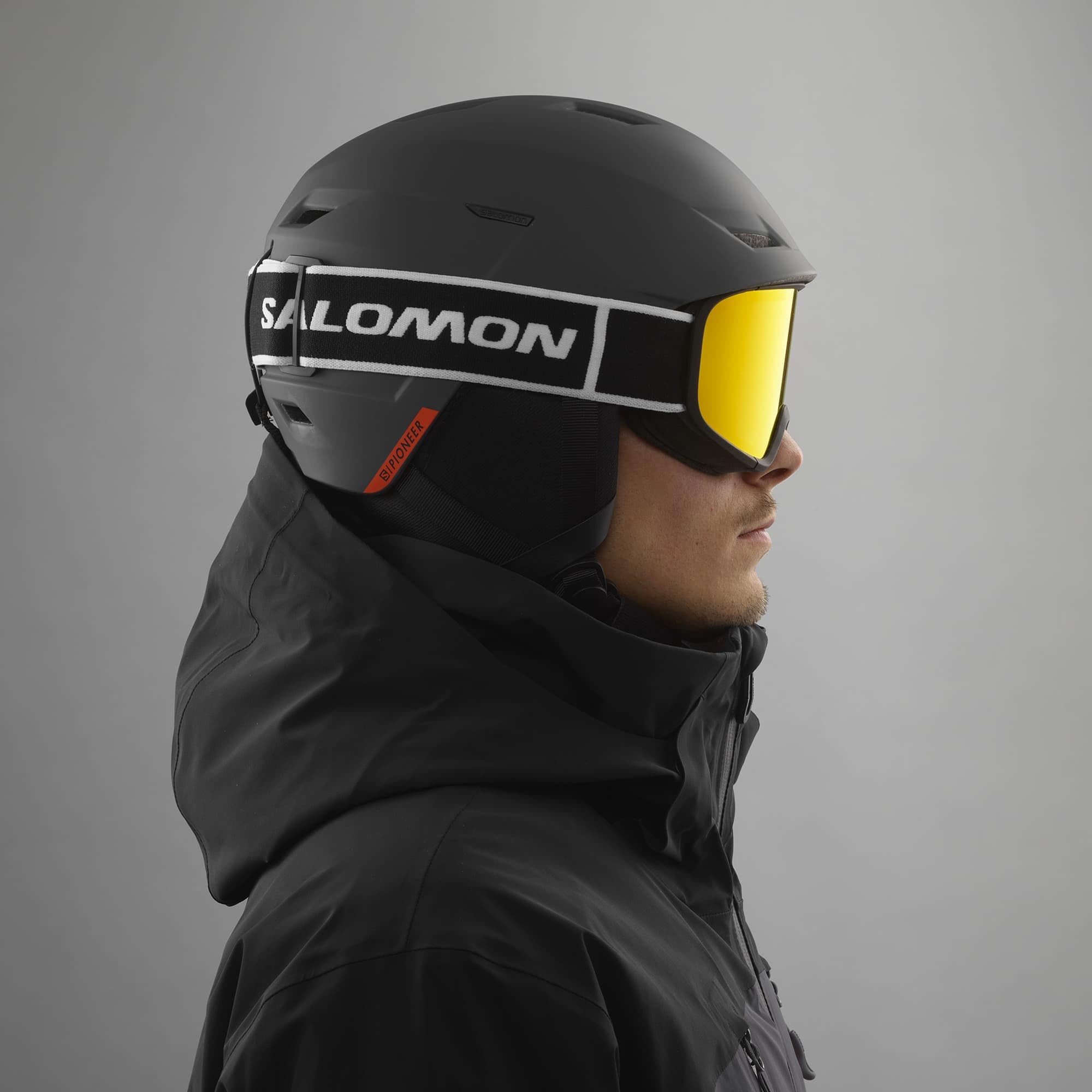 Salomon Pioneer LT Helmet Men's Ski Snowboard, grey .